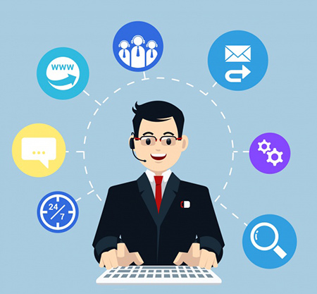 95呼叫中心素材图