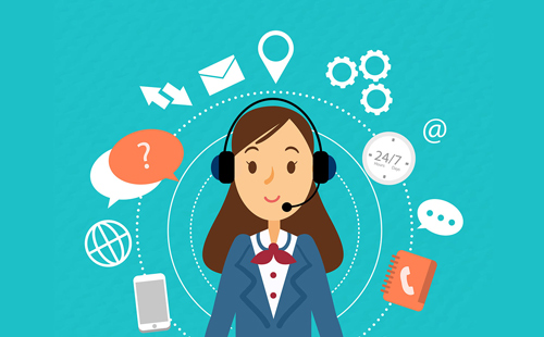 400电话呼叫中心素材图