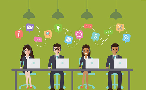 400呼叫中心素材图