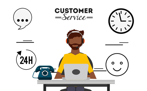 400电话呼叫中心素材图